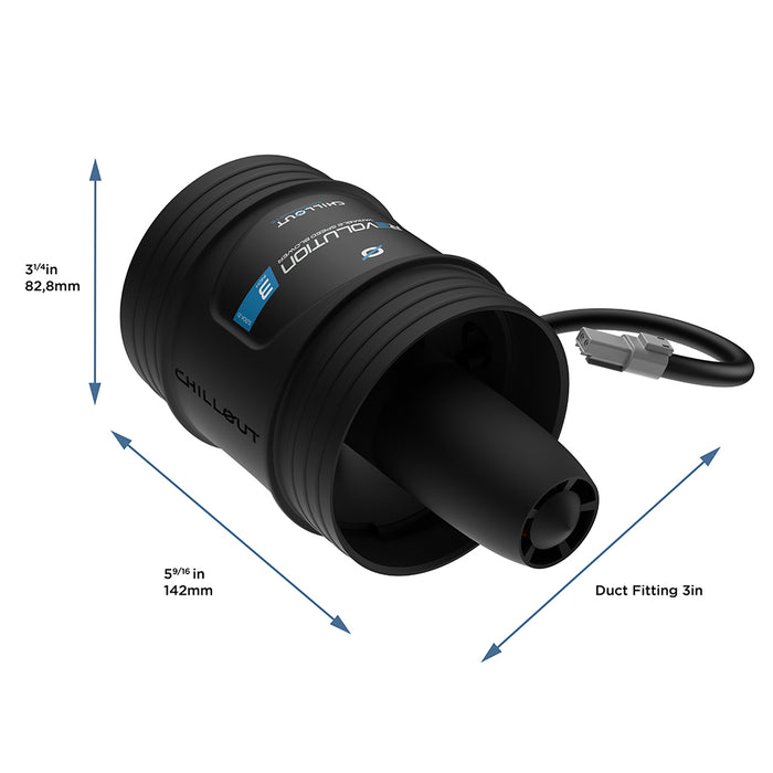 Revolution 3-Inch Variable Speed Brushless Blower