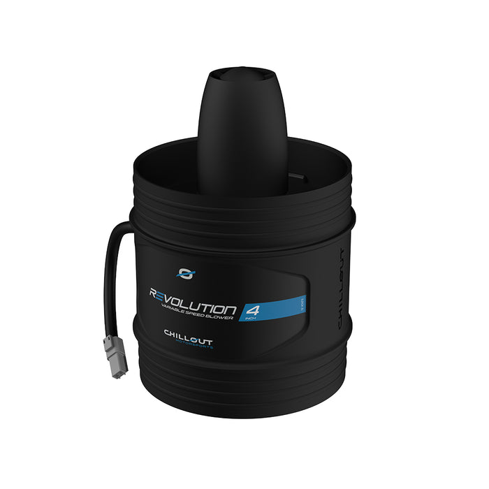 Black ice cream maker with 'Revolution 4' branding on a white background