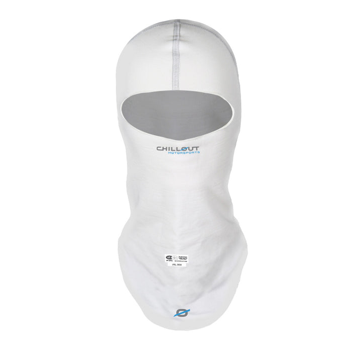 Chillout Motorsports Pro Sport Single Layer Flame Resistant Balaclava – lightweight,SFI-rated motorsport head protection with thermo-regulating technology